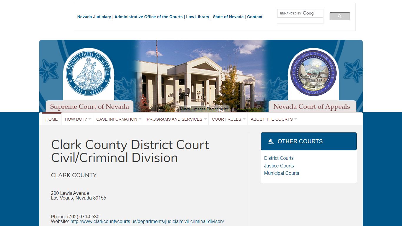 Clark County District Court Civil/Criminal Division