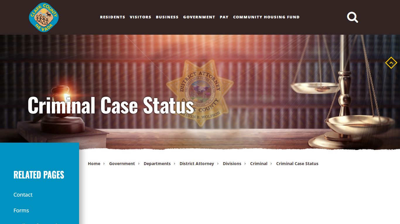 Criminal Case Status - Clark County, Nevada